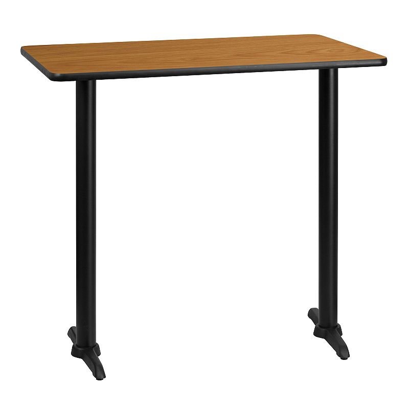 Flash Furniture Rectangular 43-in. Laminate Table Top Bar Table, Multicolor