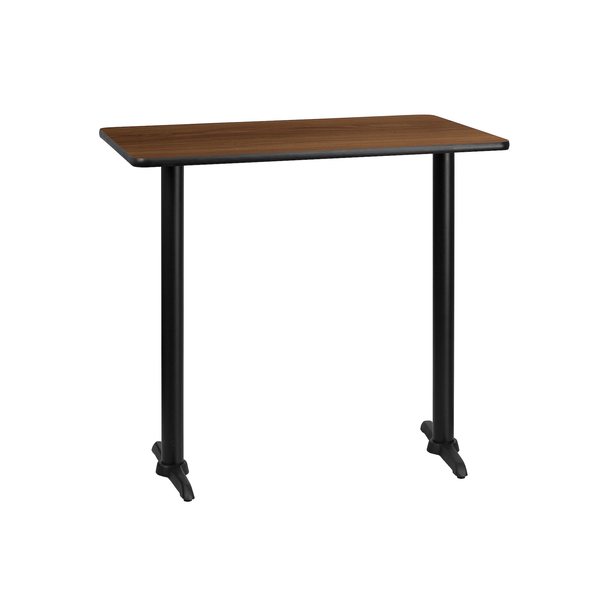 Flash Furniture Rectangular 43-in. Laminate Table Top Bar Table, Brown