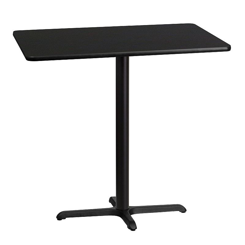Flash Furniture 43-in. Rectangular Laminate Table Top Bar Table, Black
