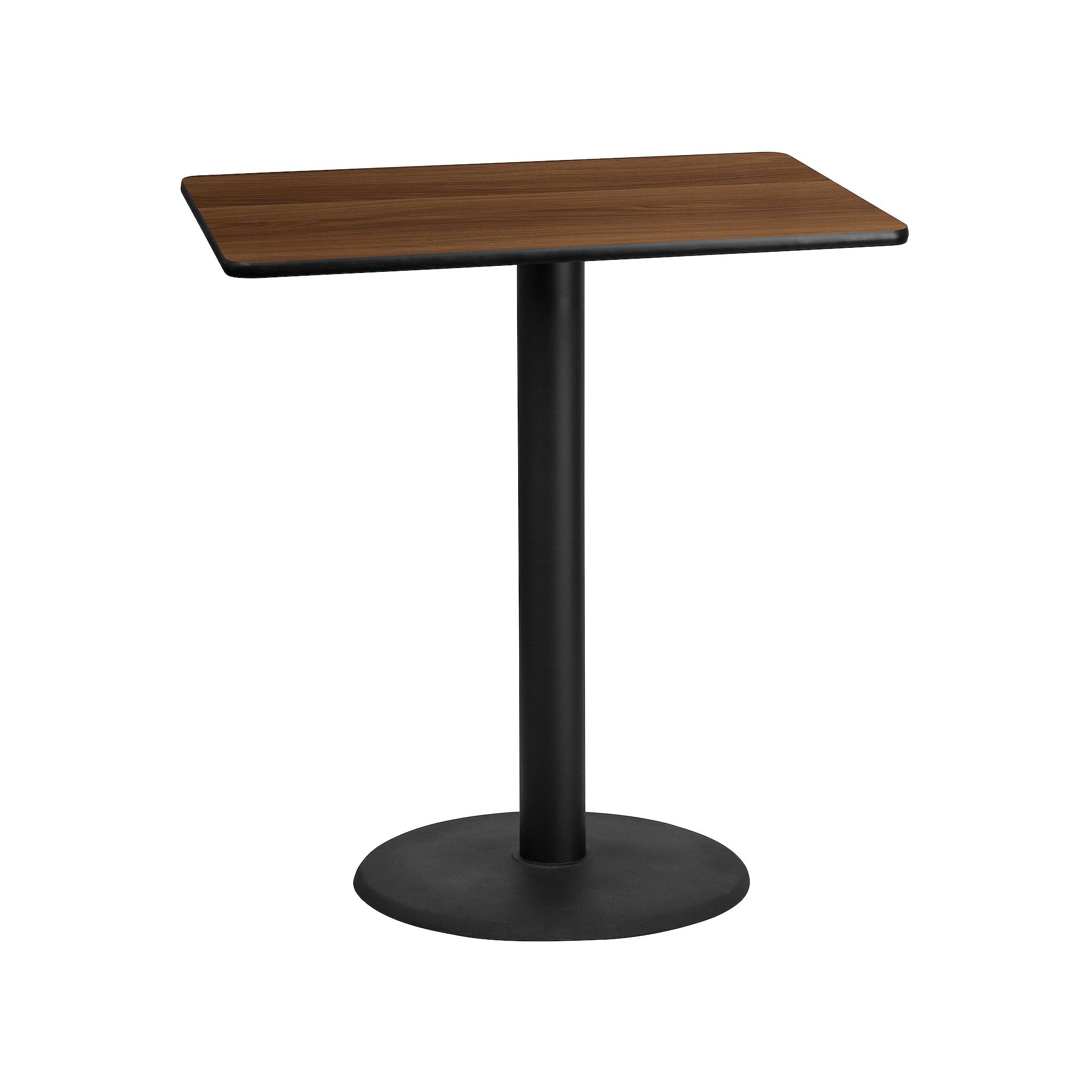 Flash Furniture 43-in. Rectangle Laminate Table Top Bar Table, Brown