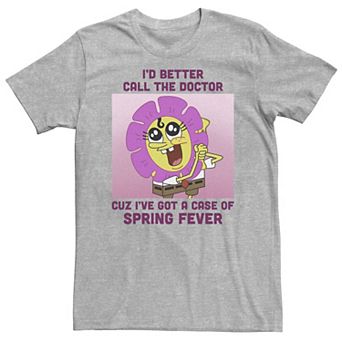Big & Tall Spongebob Squarepants Spring Fever Flower Tee