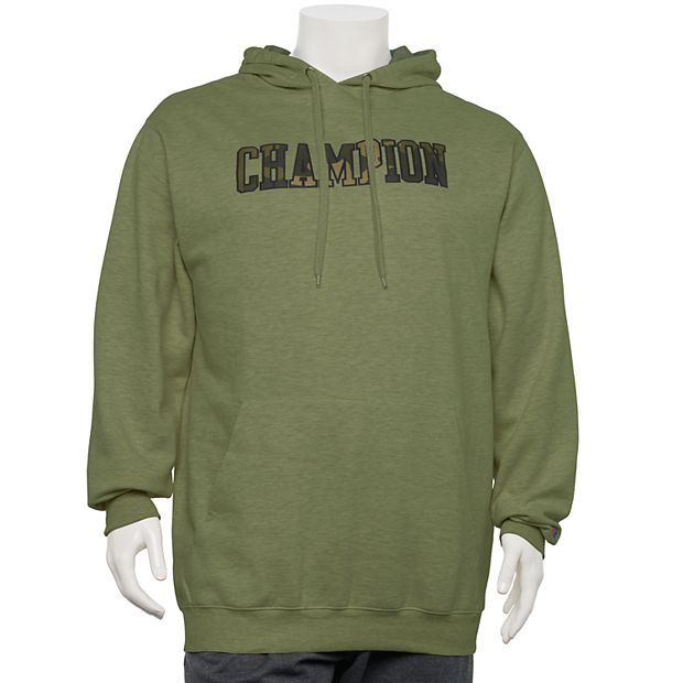 Big Tall Champion Powerblend Applique Camo Hoodie