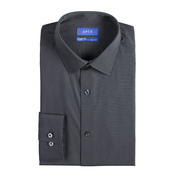Men s Apt. 9 Premier Flex Slim Fit Spread Collar Dress Shirt