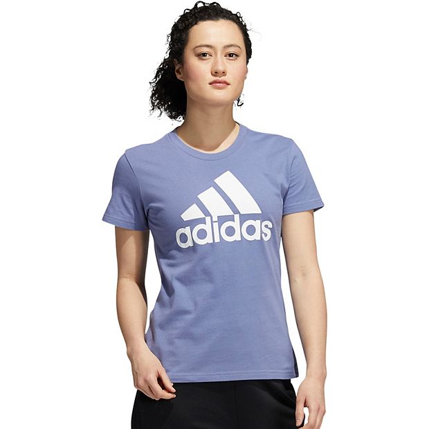 Adidas women's badge of sport sales logo tee