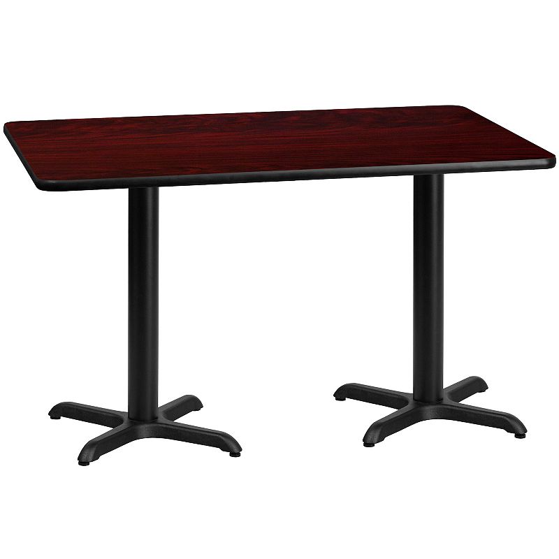 Flash Furniture Rectangular 31.125-in. Laminate Top Dining Table, Brown