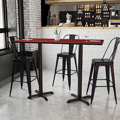 Flash Furniture 43-in. Rectangular Laminate Table Top Bar Table