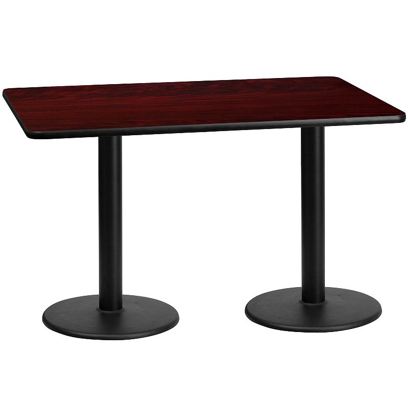 Flash Furniture 31-in. Rectangular Laminate Top Dining Height Table, Brown