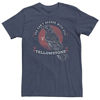 Big & Tall Yellowstone You Can't Reason With Evil Crow Symbol Tee