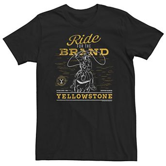 Big & Tall Yellowstone Ride For The Brand Tee