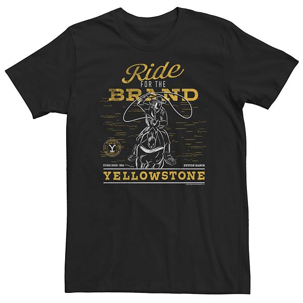 Big & Tall Yellowstone Ride For The Brand Tee