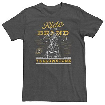 Big & Tall Yellowstone Ride For The Brand Tee