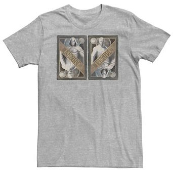 Big & Tall Marvel Moon Knight Playing Card Side By Side Tee