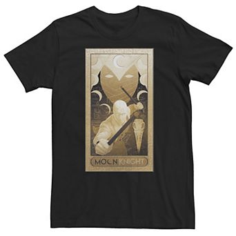 Big & Tall Marvel Moon Knight Gold Glyphs Poster Tee