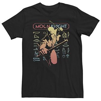 Big & Tall Marvel Moon Knight Mr Brite Glyphs Tee