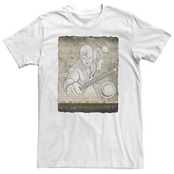 Big & Tall Marvel Moon Knight Mr Knight Scroll Fragment Tee