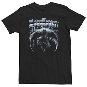 Big & Tall Marvel Moon Knight Leaping Knight Dark Rain Tee