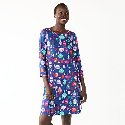Women s Celebrate Together Printed Christmas Swing Dress