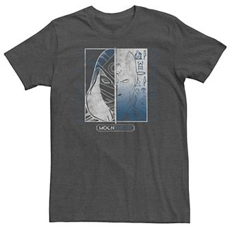 Big & Tall Marvel Moon Knight Split Headshot Boxed Tee