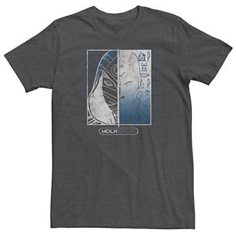 Big & Tall Marvel Moon Knight Split Headshot Boxed Tee