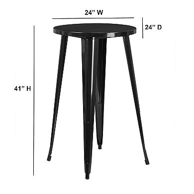 Flash Furniture Commercial Round Indoor / Outdoor Bar Table