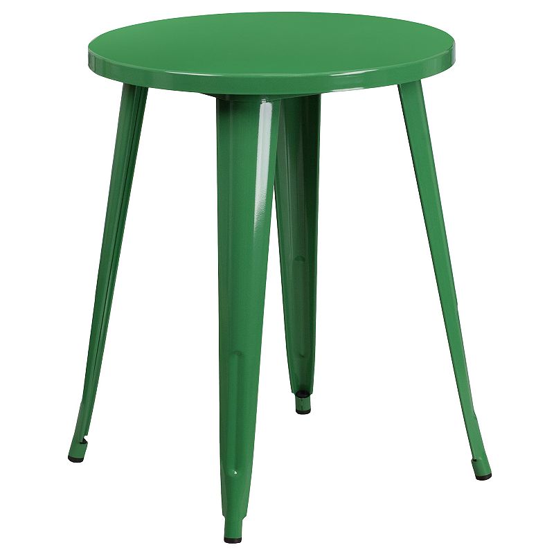 Flash Furniture Commercial Round Indoor / Outdoor Bistro Table, Green