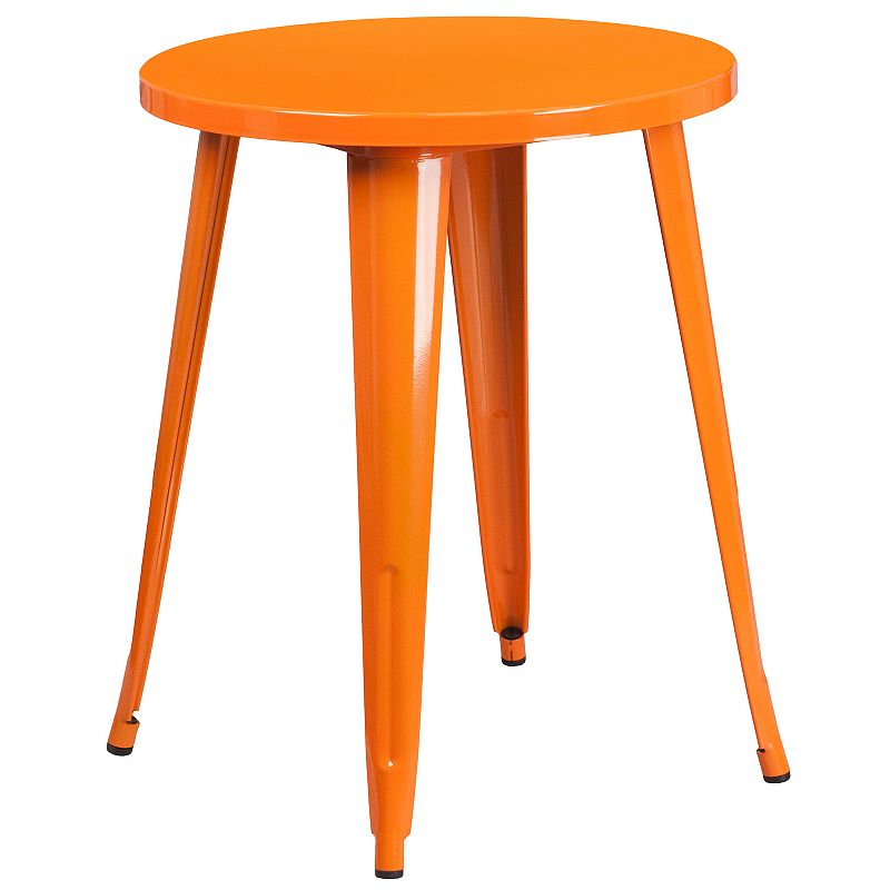 Flash Furniture Commercial Round Indoor / Outdoor Bistro Table, Orange
