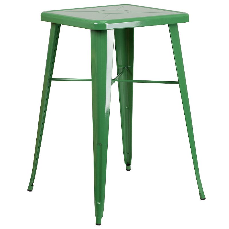 Flash Furniture Commercial Square Indoor / Outdoor Bar Table, Green