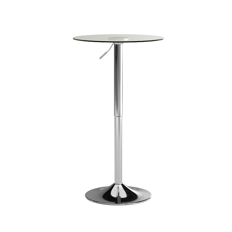 Flash Furniture Round Adjustable Height Bar Table, Multicolor