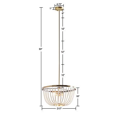 Hampton Hill Melrose 2-Light Beaded Chandelier