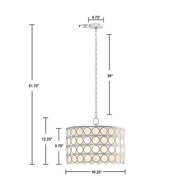 Hampton Hill Abbot 4-Light Drum-Shaped Chandelier