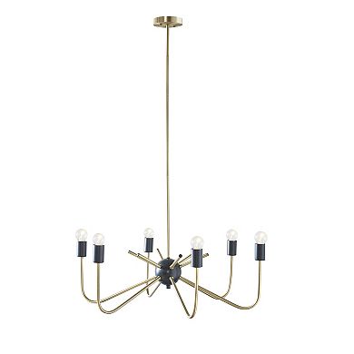 Hampton Hill Alexis 6-Light Two-Tone Chandelier