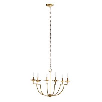 Madison Park Savor 6-Light Luxurious Candelabra Chandelier
