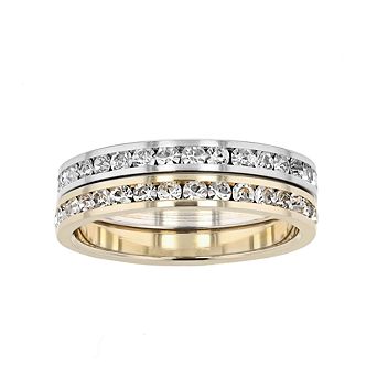 Traditions Jewelry Company Crystal Channel Ring Set