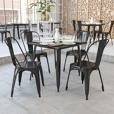 Flash Furniture Commercial Square Indoor / Outdoor Dining Table