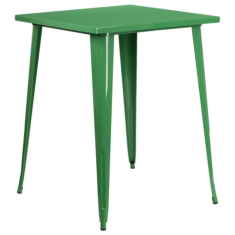Flash Furniture Commercial Square Indoor / Outdoor Bar Table, Green