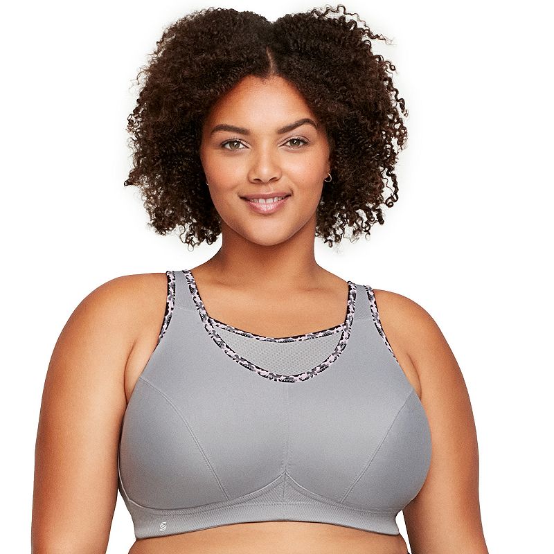 Glamorise Full Figure Plus Size No-Bounce Camisole Sports Bra Wirefree