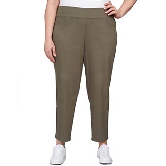 Plus Size Alfred Dunner Classics Pull-On Straight-Leg Denim Pants