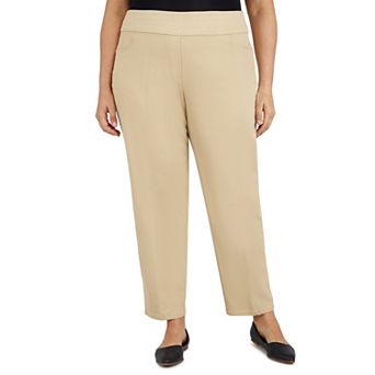 Plus Size Alfred Dunner Classics Pull-On Straight-Leg Denim Pants