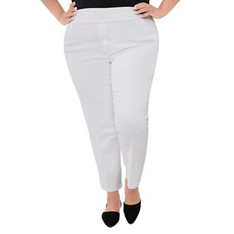 Plus Size Alfred Dunner Classics Pull-On Straight-Leg Denim Pants