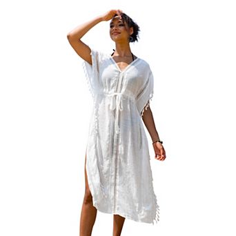 Women's Cupshe Tassel Midi Swim Cover-Up Dress