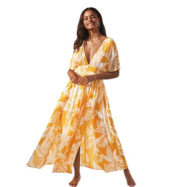 Women's CUPSHE Tropical Dolman Maxi Dress