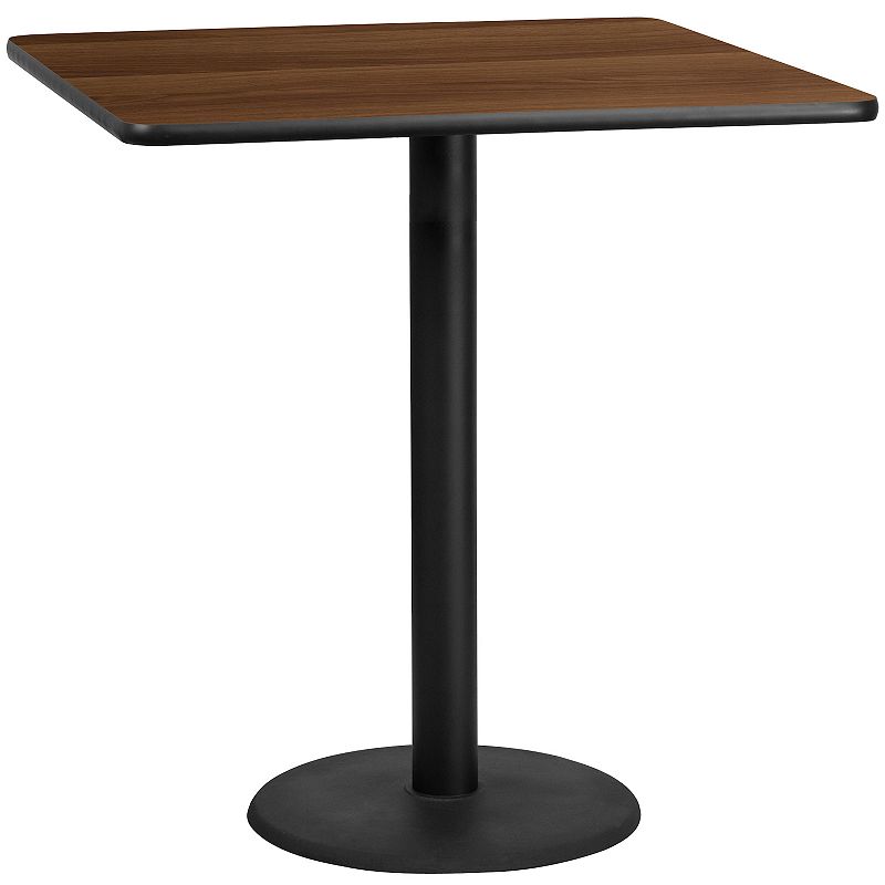 Flash Furniture 43-in. Square Laminate Top Bar Height Table, Brown