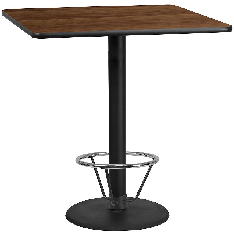 Flash Furniture Square 43-in. Laminate Top Bar Height Table, Brown
