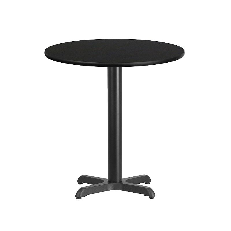 Flash Furniture 31-in. Round Laminate Top Dining Table, Black