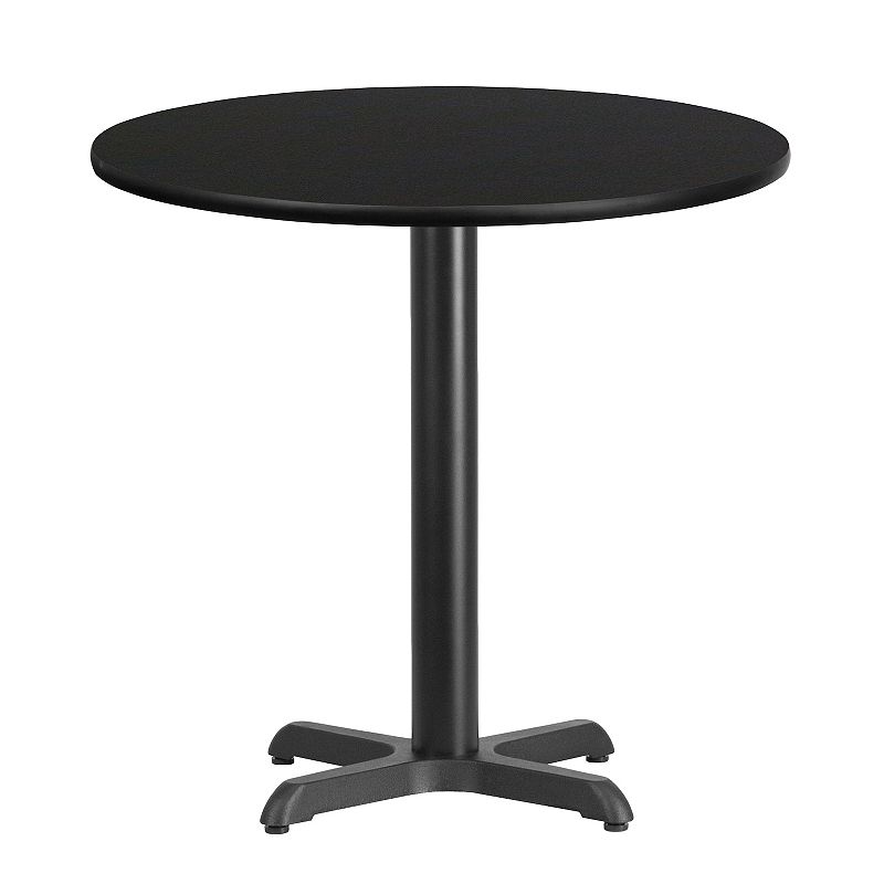 Flash Furniture Round 31-in. Laminate Top Dining Table, Black