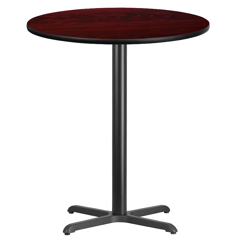 Flash Furniture Round Laminate Top 43-in. Bar Height Table, Brown