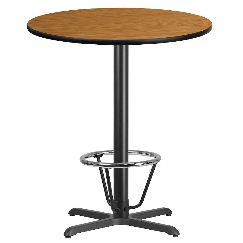 Flash Furniture Round 43-in. Laminate Top Bar Height Table, Multicolor