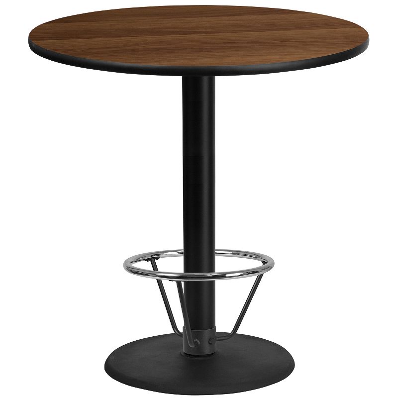 Flash Furniture Laminate Top 43-in. Round Bar Height Table, Brown