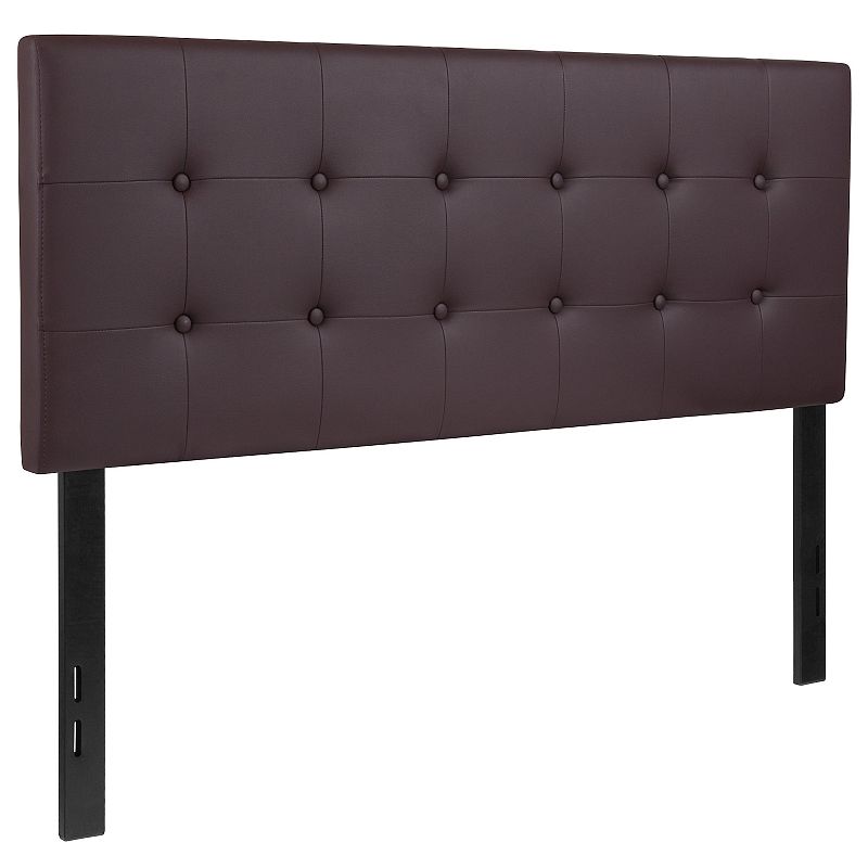 Flash Furniture Lennox Tufted Upholstered Headboard, Brown, King