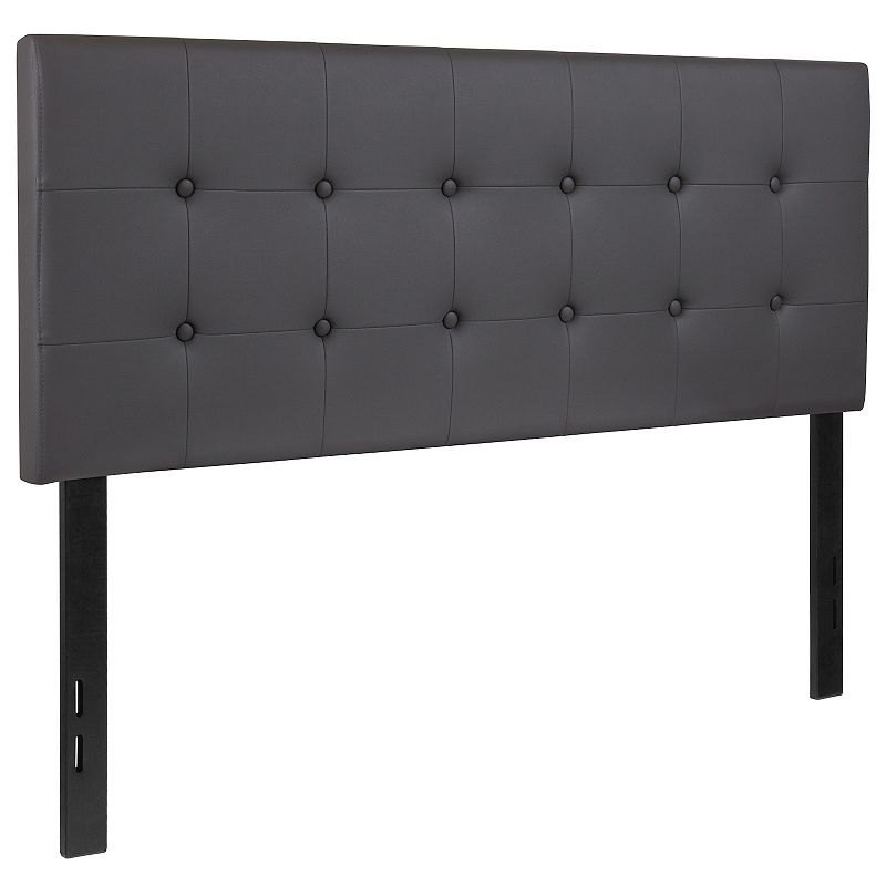 Flash Furniture Lennox Tufted Upholstered Headboard, Grey, Full